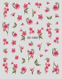 Nail Sticker 3D - 1492 - Flower