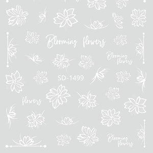 Nail Sticker 3D - 1499 - Flowers