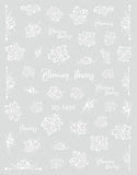 Nail Sticker 3D - 1499 - Flowers