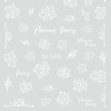 Nail Sticker 3D - 1499 - Flowers