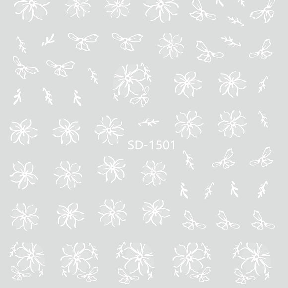 Nail Sticker 3D - 1501 - Flower