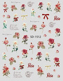 Nail Sticker - 1512 - Roses