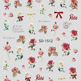 Nail Sticker - 1512 - Roses