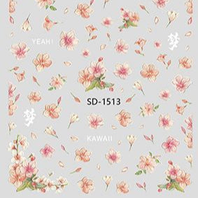 Nail Sticker 3D - 1513 - Flowers