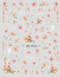 Nail Sticker 3D - 1513 - Flowers