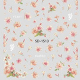 Nail Sticker 3D - 1513 - Flowers