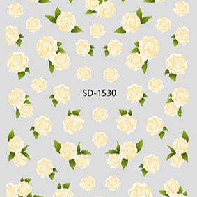 Nail Sticker 3D - 1530 - Flowers