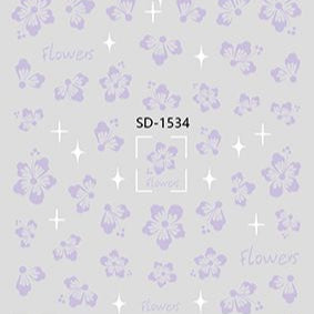 Nail Sticker 3D - 1534 - Flowers