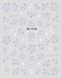 Nail Sticker 3D - 1534 - Flowers