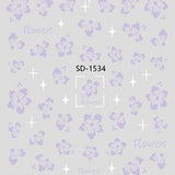 Nail Sticker 3D - 1534 - Flowers
