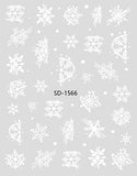 Nail Sticker 3D - 1566 - Snowflake