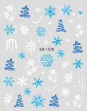 Nail Sticker 3D - 1570 - Snowflake
