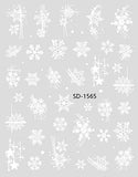 Nail Sticker 3D - 1565 - Snowflake