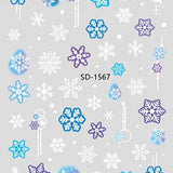 Nail Sticker 3D - 1567 - Snowflake