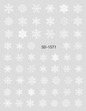 Nail Sticker 3D - 1571 - Snowflake