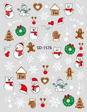 Nail Sticker 3D - 1576 - Christmas