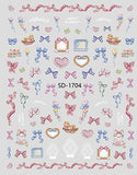 Nail Sticker 3D - 1704 - Bows