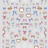 Nail Sticker 3D - 1704 - Bows