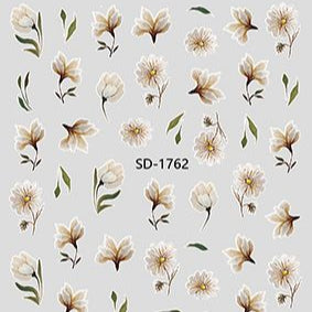 Nail Sticker 3D - 1762 - Flowers