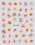 Nail Sticker 3D - 1763 - Flowers