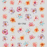Nail Sticker 3D - 1763 - Flowers