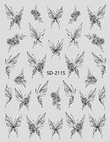Nail Sticker 3D - 2115 - Butterfly