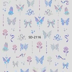 Nail Sticker 3D - 2116 - Butterfly