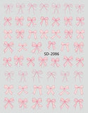 Nail Sticker 3D - 2086 - Bows