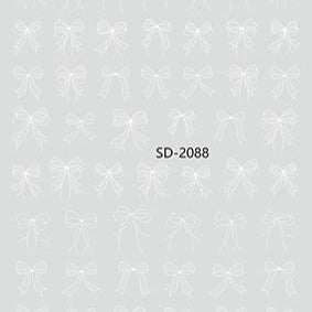 Nail Sticker 3D - 2088 - Ribbons