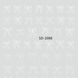 Nail Sticker 3D - 2088 - Ribbons