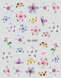 Nail Sticker 3D - 1997 - Flowers