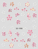 Nail Sticker 3D - 1998 - Flowers