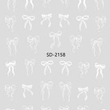 Nail Sticker 3D - 2158 - Ribbons