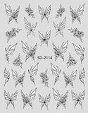 Nail Sticker 3D - 2114 - Butterfly