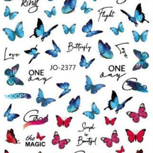 Nail Sticker - 2377 - Butterfly