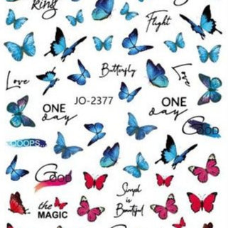 Nail Sticker - 2377 - Butterfly
