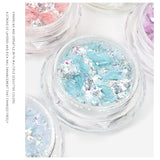Glitter Flakes / Brilliant Powder - 6pcs