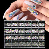 Nail Decoration - Mix Rhinestone Box - 24 Grit