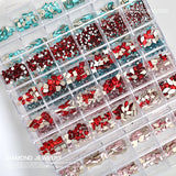Nail Decoration - Mix Rhinestone Box - 24 Grit