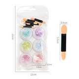Glitter Flakes / Brilliant Powder - 6pcs