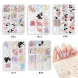 Nail Decoration - Bows & Ribbons Mix - 12 Grit Box