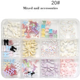 Nail Decoration - Bows & Ribbons Mix - 12 Grit Box