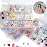 Nail Decoration - Bows & Ribbons Mix - 12 Grit Box