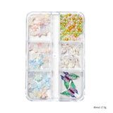 Nail Decoration - Mixed Bows, Starfish & Butterflies - 6 Grid Box