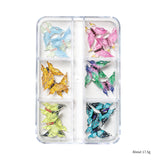 Nail Decoration - Mixed Bows, Starfish & Butterflies - 6 Grid Box