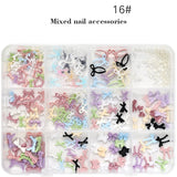 Nail Decoration - Bows & Ribbons Mix - 12 Grit Box
