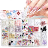 Nail Decoration - Bows & Ribbons Mix - 12 Grit Box