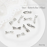 Nail Decoration - Ballet Ribbon Bows & Collar Bars - 10pcs