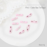 Nail Decoration - Ballet Ribbon Bows & Collar Bars - 10pcs