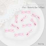 Nail Decoration - Ballet Ribbon Bows & Collar Bars - 10pcs